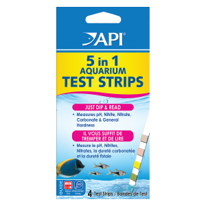 API Aquarium Test Strips 5 in 1 - Полоски для экспресс тестов аквариумной воды 5 в 1