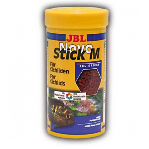 JBL NovoStick M 250мл (110гр) корм для плотоядных цихлид в форме палочек