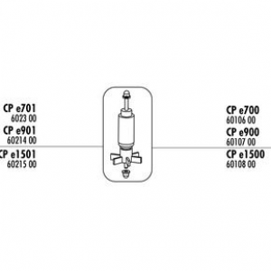 JBL CP e700 Rotor mit Achse+Gummilager Ротор с осью для внешнего фильтра CristalProfi e700