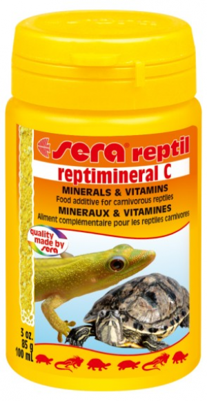 SERA Reptimineral C - Витаминно-минеральная подкормка для плотоядных рептилий