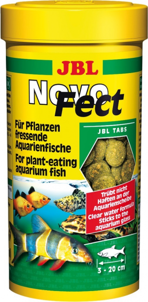 JBL NovoFect 250мл (400таблеток) в форме таблеток для растительноядных рыб
