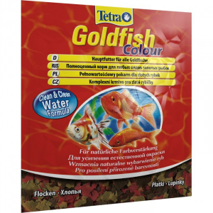 Tetra Goldfish Colour 12гр Корм в хлопьях для улуч.окраса золотых рыбок