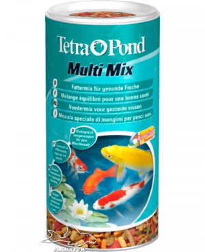 Tetra Pond MultiMix 1литр Корм для прудовых рыб ( гранулы, хлопья, таблетки, гаммарус)