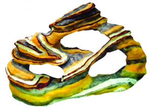 PRIME Декорация пластиковая "Радужный камень" 310х100х200мм