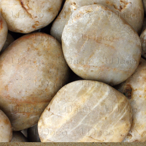 UDeco Stream Light - Натуральный грунт для аквариумов "Светлая галька" 30-50 мм. 2 литра