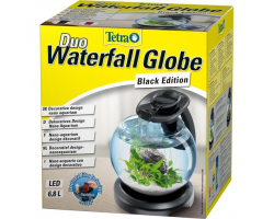 Аквариум Tetra Cascade Globe Duo Waterfall черный 6,8л круглый с LED светильником