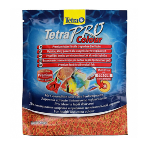 Tetra Pro Color Crisps 12гр Корм чипсы для улучшения окраса всех декоративных рыб