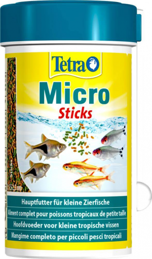 Tetra Micro Sticks 100мл Корм для всех видов мелких рыб (микропалочки)