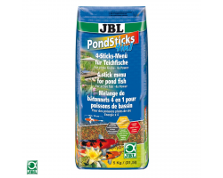 JBL PondSticks 4in1  Комплексный корм в форме палочек для прудовых рыб 5 кг 31,5 литр