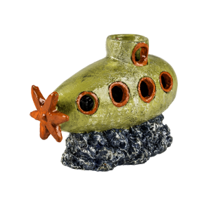 GloFish Подводная лодка декорация с GLO-эффектом 10.1х5х8 см.