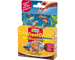 Tetra Fresh Delica Bloodworms 48гр Корм мотыль в желе