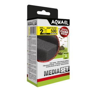 Губки сменные для AQUAEL ASAP FILTER 500 крупнопористые (2 шт в уп.)