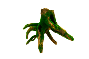 Prime Декорация пластиковая "Пень с мхом" 21х11х16,5мм